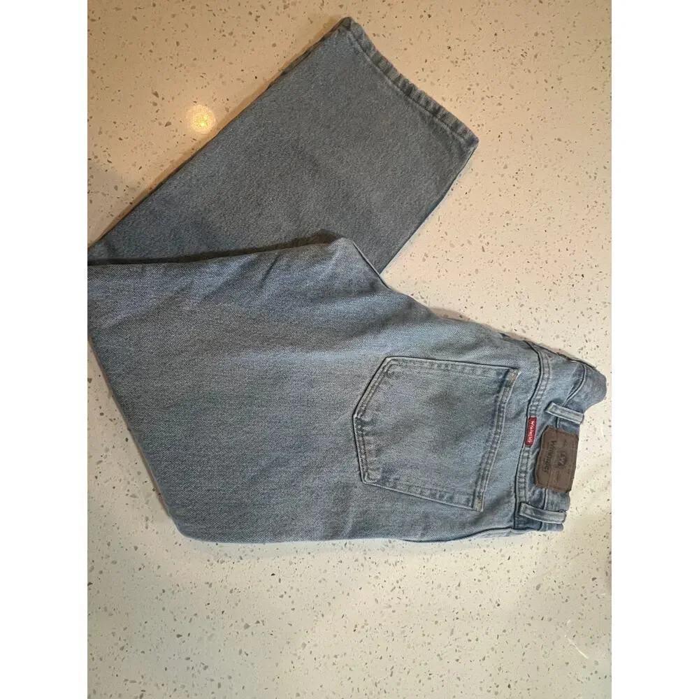 WRANGLER MENS LITE BLUE JEANS SIZE 34 X 29 - Picture 2 of 4